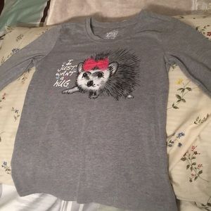 Grey porcupine shirt